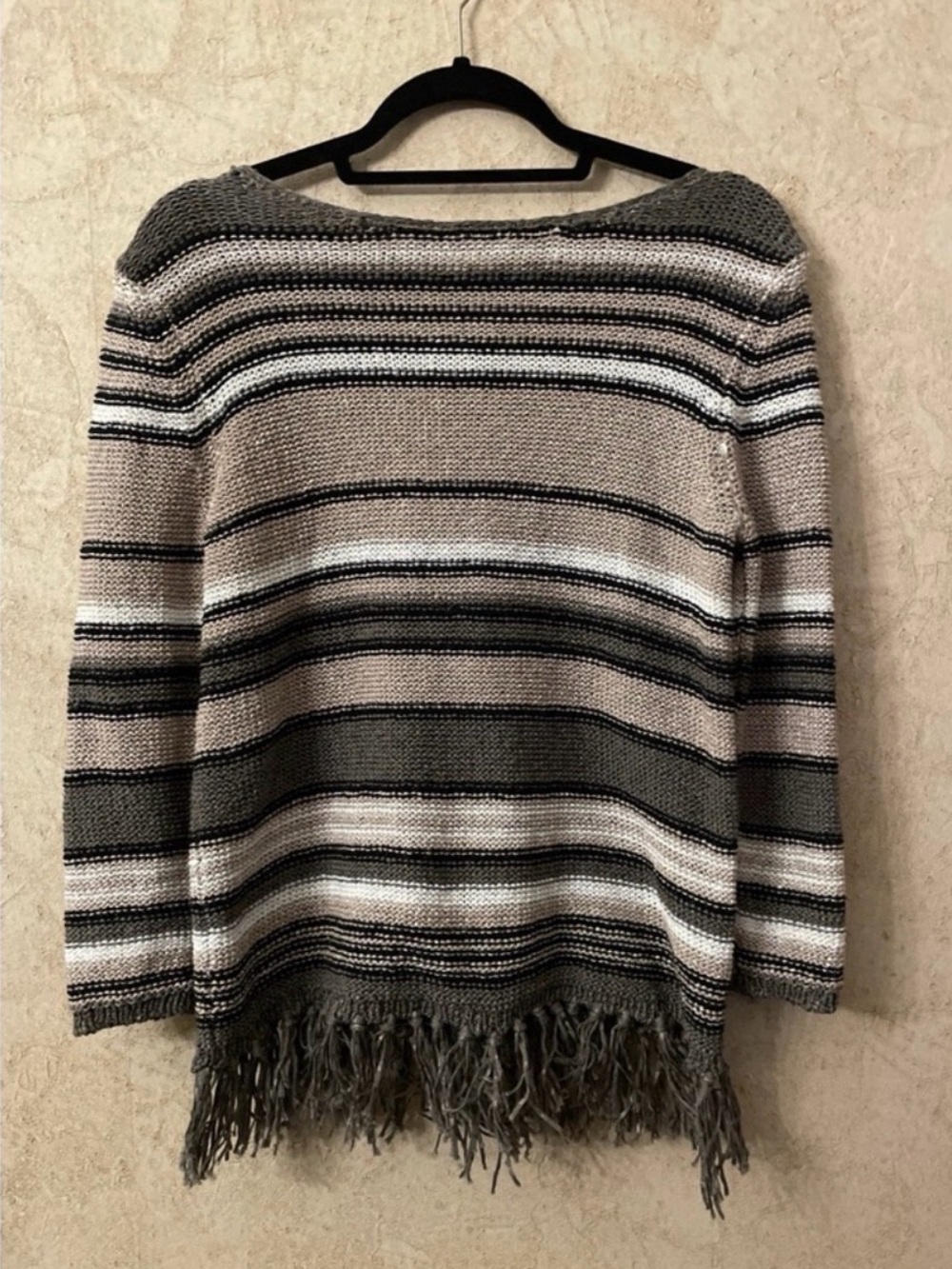 Ruby Rd. Sweater With Fringe Size Medium - Picture 2 of 5